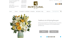 Desktop Screenshot of brownfloral.net